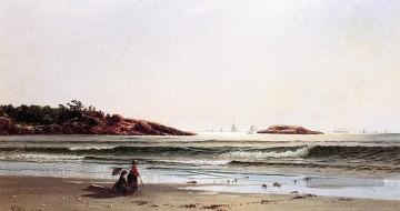 Narragansett Bay Plage Alfred Thompson Bricher Peinture à l'huile